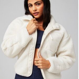 FABLETICS Tahoe Teddy Jacket Size Medium NWT